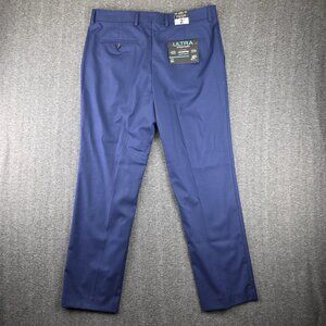 JF J Ferrar Ultra Comfort Pants Mens 36x32 Blue Slim Fit Stretch Dress Slacks